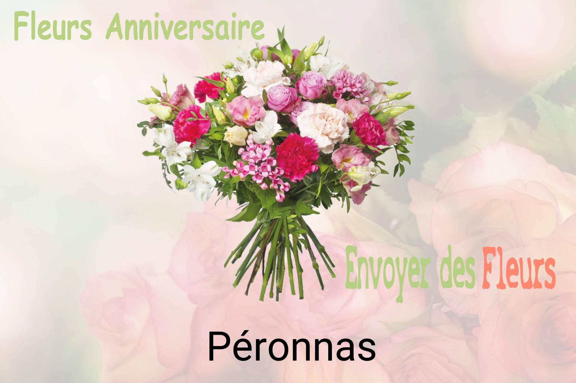 Bouquet de fleurs d’anniversaire livré à Péronnas
